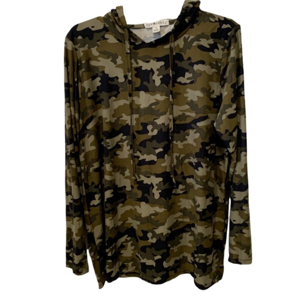 Eye Candy Camo Hoodie 1X